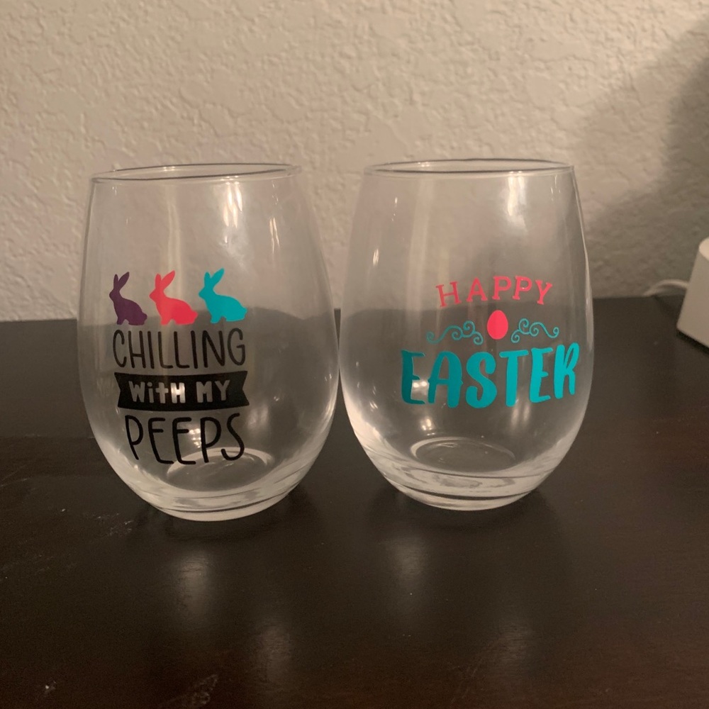 Wine Glasses with sayings